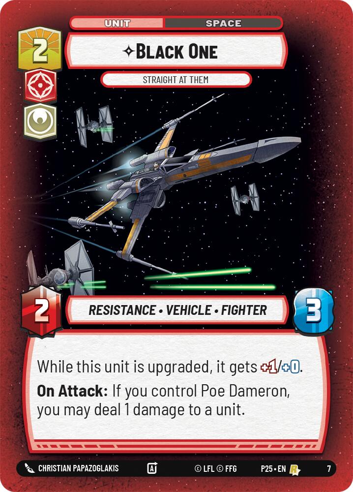 Black One - Straight At Them (7) (7) [Store Showdown Promos] | Galactic Gamez