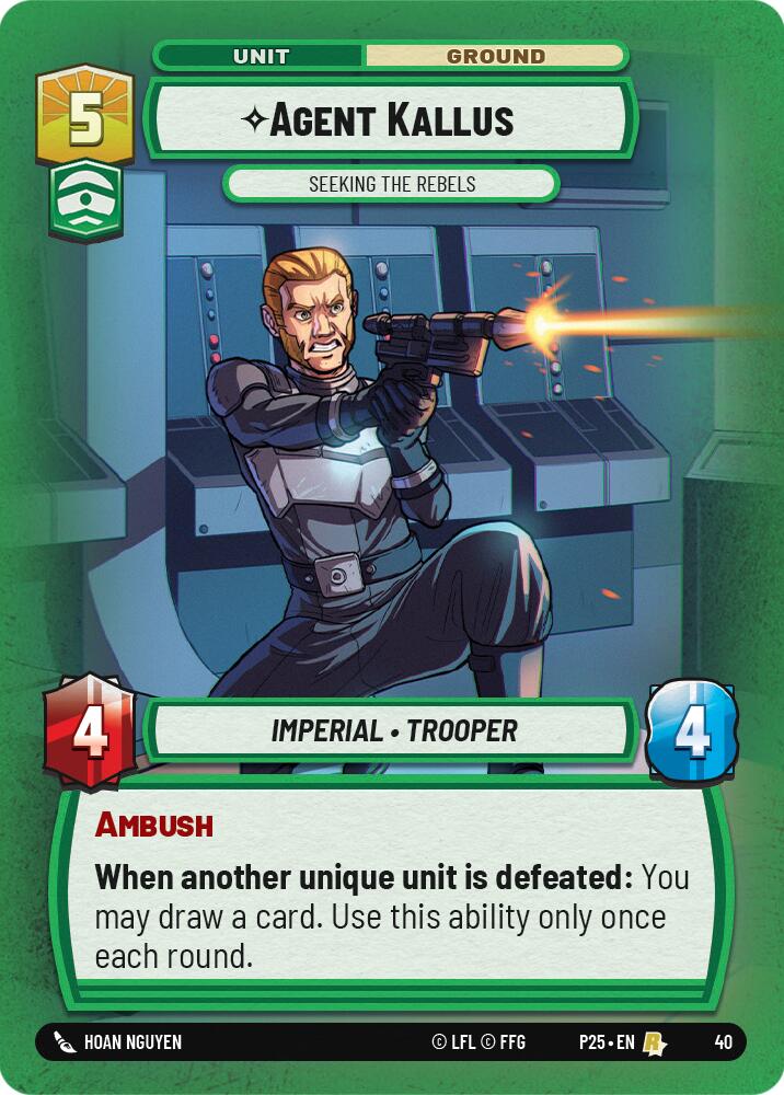 Agent Kallus - Seeking the Rebels (40) (40) [Store Showdown Promos] | Galactic Gamez