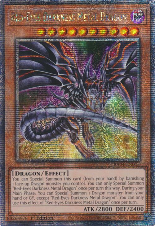 Red-Eyes Darkness Metal Dragon (Alternate Art) [RA04-EN003] Quarter Century Secret Rare | Galactic Gamez