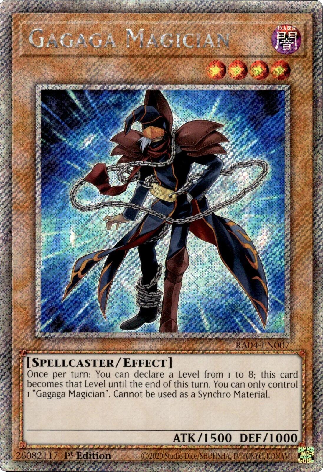Gagaga Magician [RA04-EN007] Platinum Secret Rare | Galactic Gamez