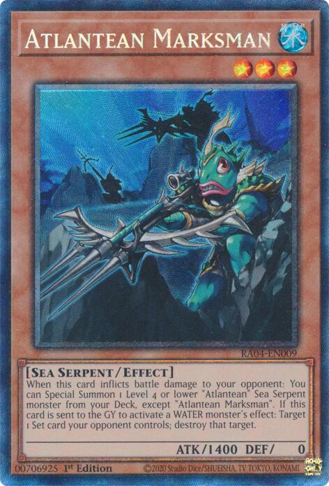 Atlantean Marksman [RA04-EN009] Prismatic Collector's Rare | Galactic Gamez