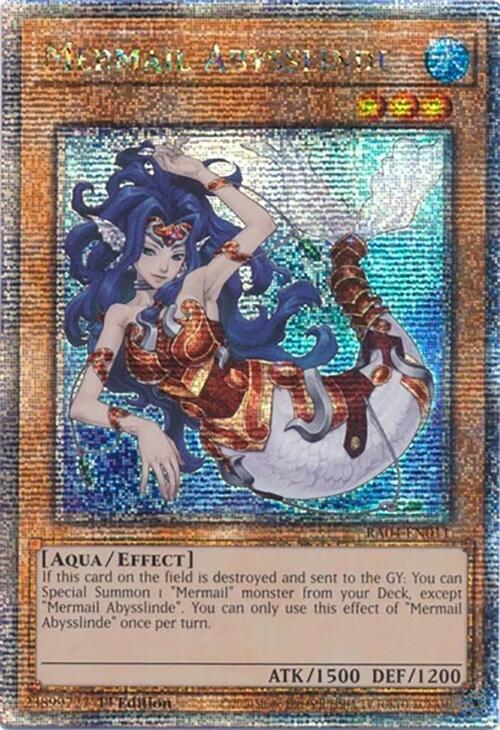 Mermail Abysslinde [RA04-EN011] Quarter Century Secret Rare | Galactic Gamez