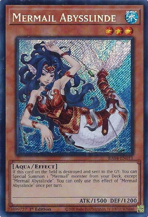 Mermail Abysslinde [RA04-EN011] Secret Rare | Galactic Gamez