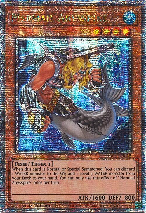Mermail Abysspike [RA04-EN012] Quarter Century Secret Rare | Galactic Gamez