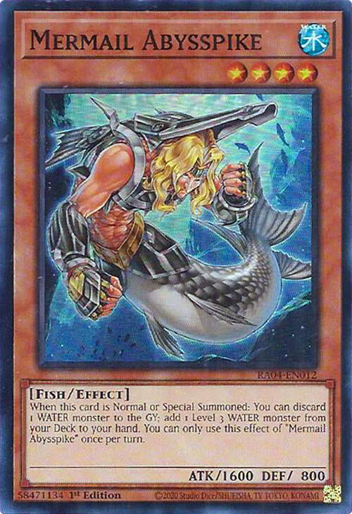 Mermail Abysspike [RA04-EN012] Super Rare | Galactic Gamez