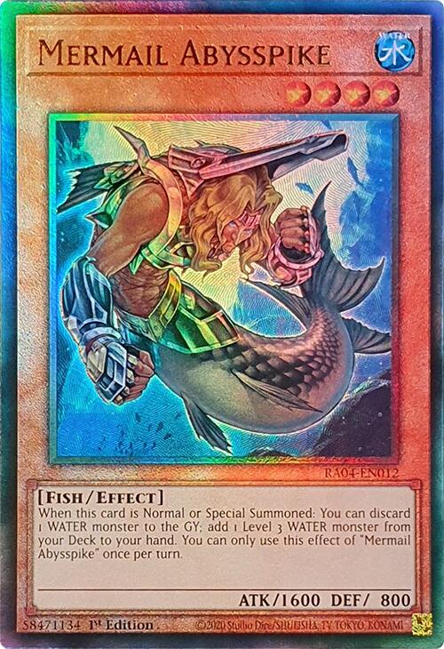 Mermail Abysspike [RA04-EN012] Prismatic Ultimate Rare | Galactic Gamez