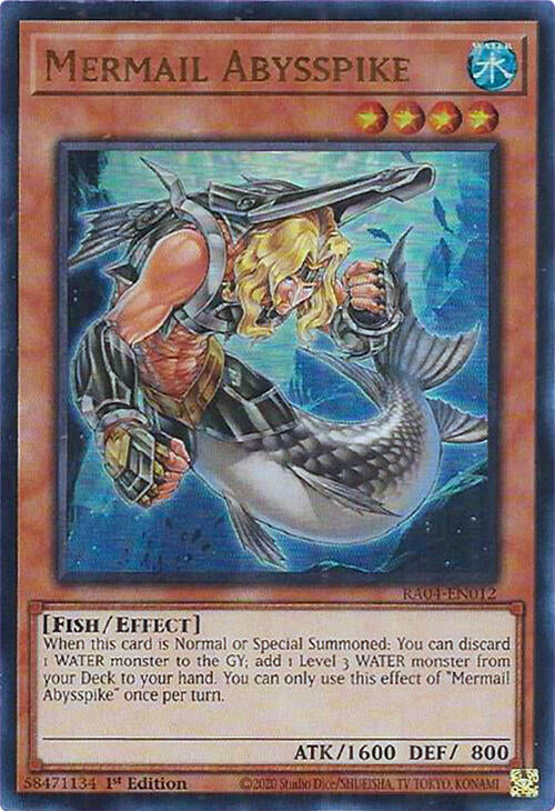 Mermail Abysspike [RA04-EN012] Ultra Rare | Galactic Gamez