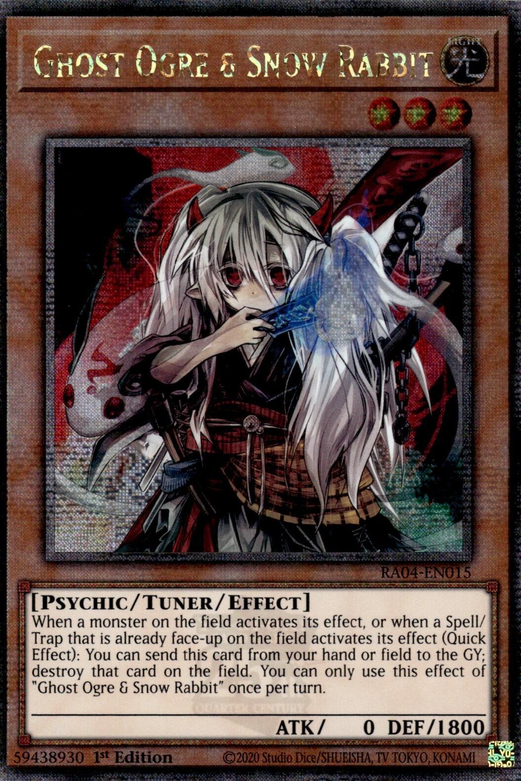 Ghost Ogre & Snow Rabbit [RA04-EN015] Quarter Century Secret Rare | Galactic Gamez