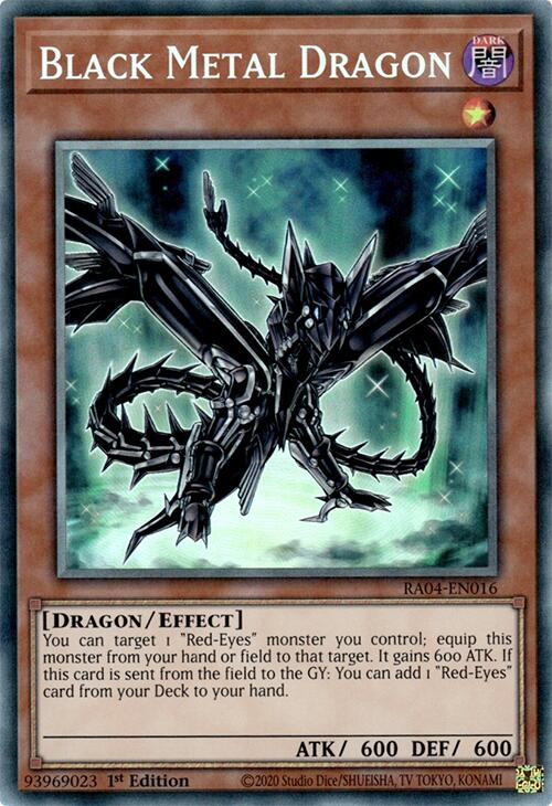 Black Metal Dragon [RA04-EN016] Prismatic Collector's Rare | Galactic Gamez