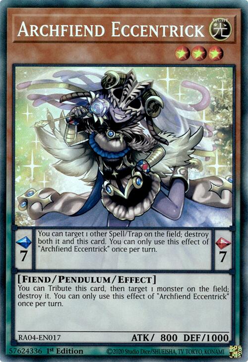 Archfiend Eccentrick [RA04-EN017] Prismatic Collector's Rare | Galactic Gamez