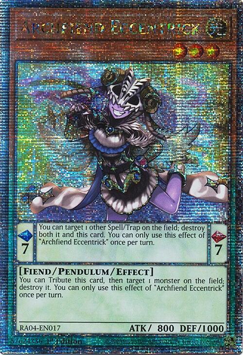 Archfiend Eccentrick [RA04-EN017] Quarter Century Secret Rare | Galactic Gamez