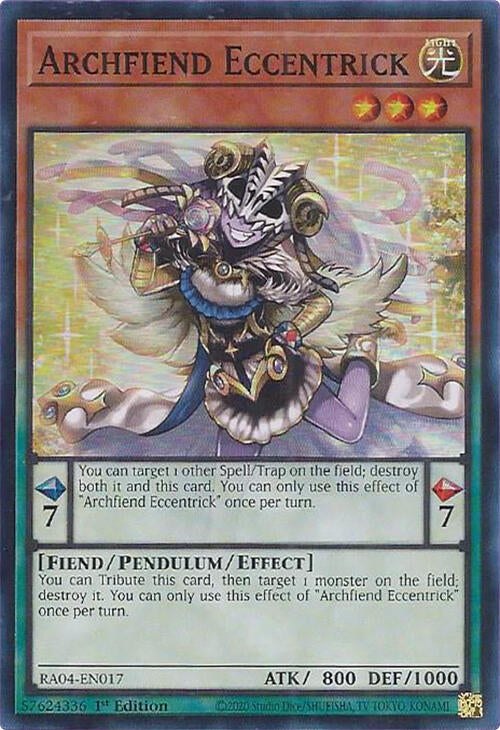 Archfiend Eccentrick [RA04-EN017] Super Rare | Galactic Gamez