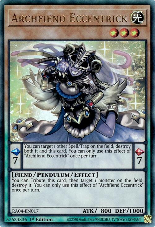 Archfiend Eccentrick [RA04-EN017] Prismatic Ultimate Rare | Galactic Gamez