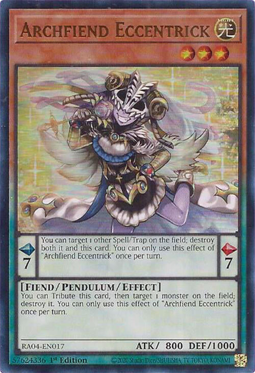 Archfiend Eccentrick [RA04-EN017] Ultra Rare | Galactic Gamez