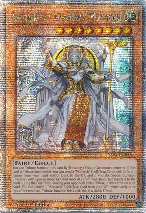 Ehther the Heavenly Monarch [RA04-EN018] Quarter Century Secret Rare | Galactic Gamez