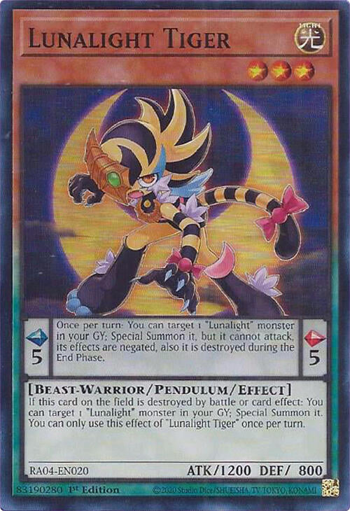 Lunalight Tiger [RA04-EN020] Super Rare | Galactic Gamez
