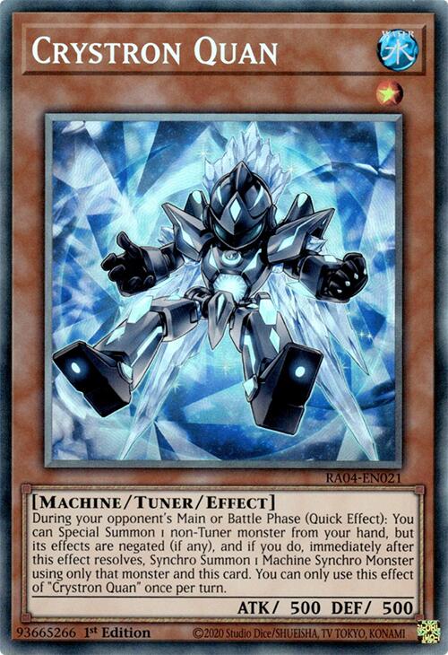 Crystron Quan [RA04-EN021] Prismatic Collector's Rare | Galactic Gamez