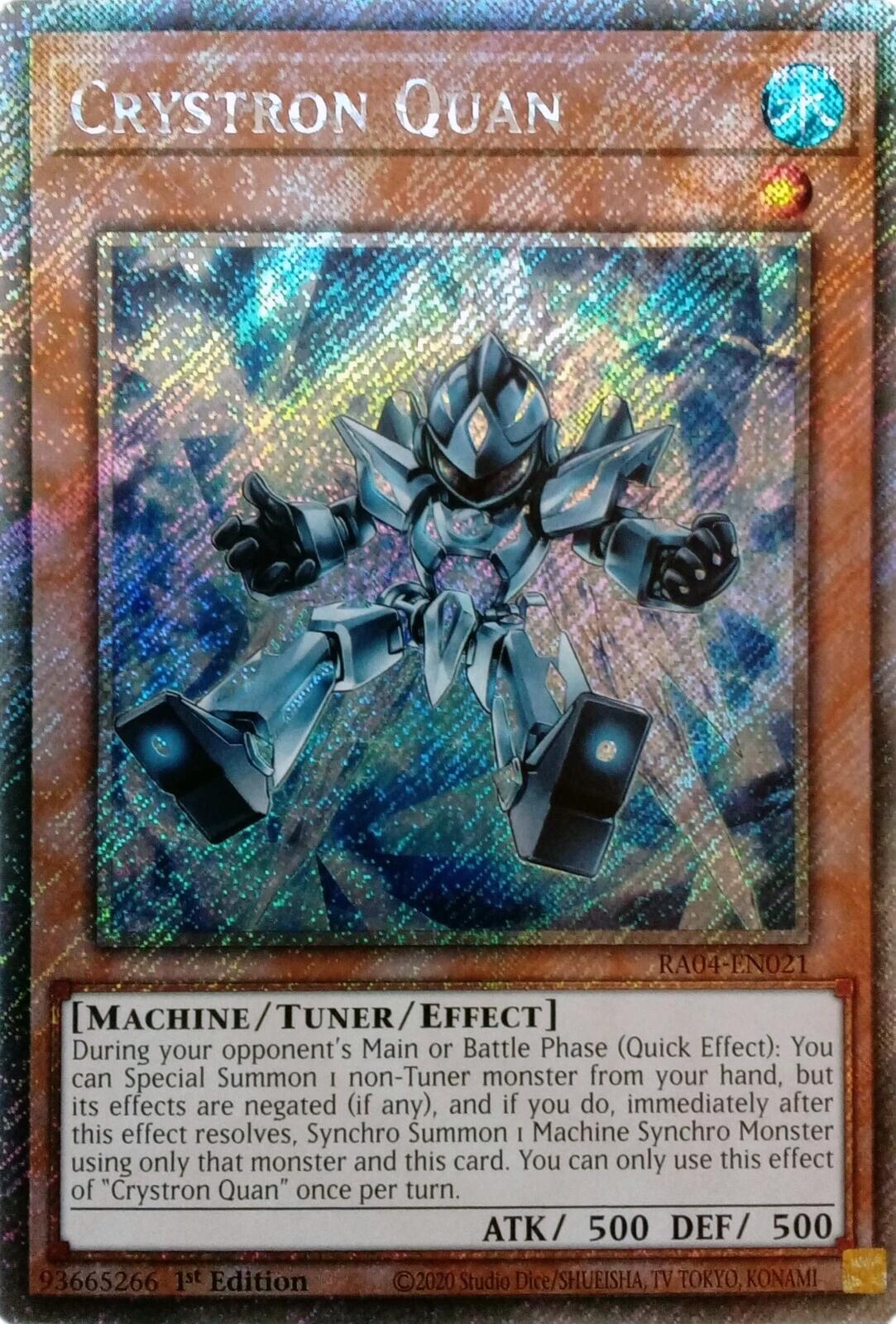 Crystron Quan [RA04-EN021] Platinum Secret Rare | Galactic Gamez