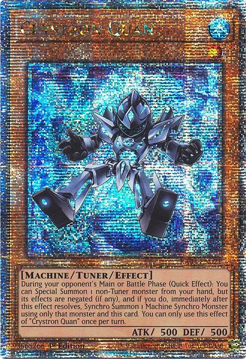 Crystron Quan [RA04-EN021] Quarter Century Secret Rare | Galactic Gamez