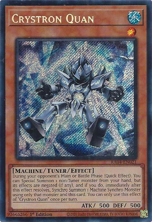 Crystron Quan [RA04-EN021] Secret Rare | Galactic Gamez