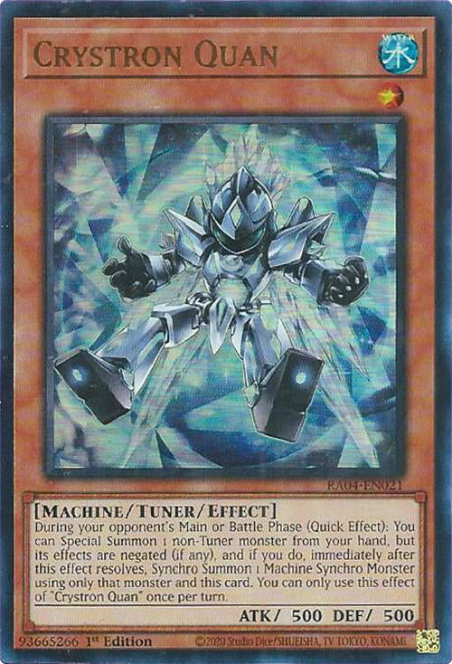 Crystron Quan [RA04-EN021] Ultra Rare | Galactic Gamez