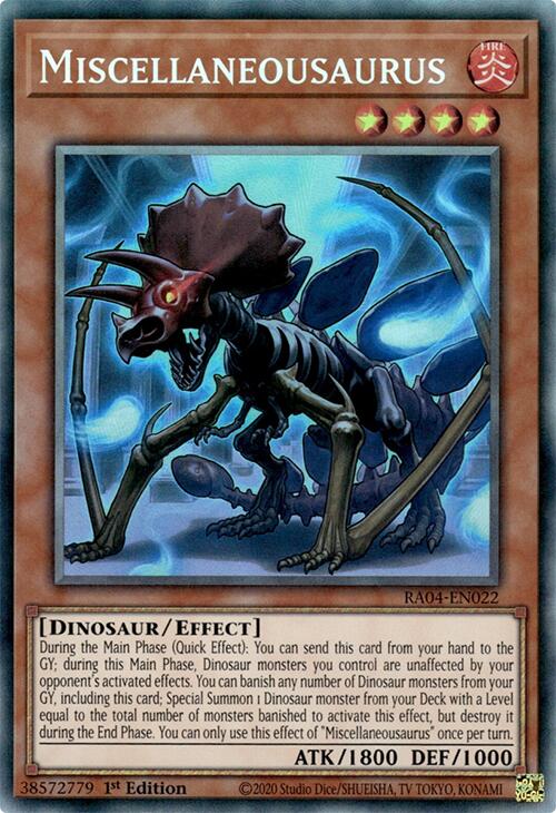 Miscellaneousaurus [RA04-EN022] Prismatic Collector's Rare | Galactic Gamez