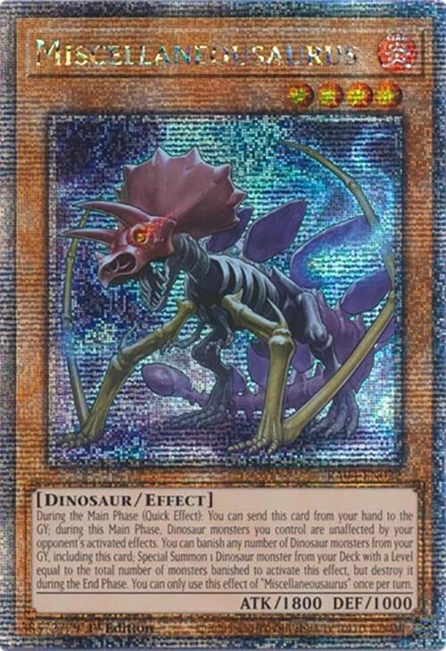 Miscellaneousaurus [RA04-EN022] Quarter Century Secret Rare | Galactic Gamez