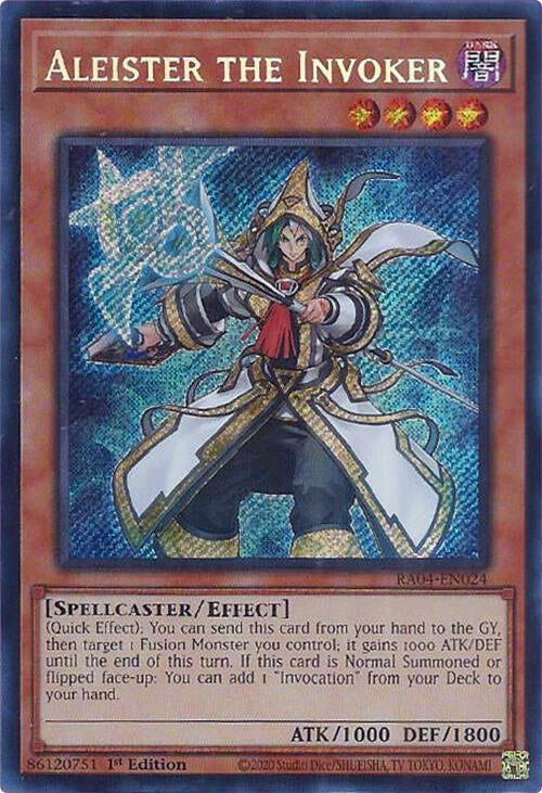 Aleister the Invoker (Alternate Art) [RA04-EN024] Secret Rare | Galactic Gamez