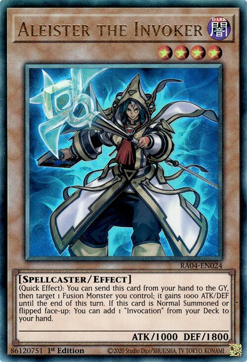 Aleister the Invoker (Alternate Art) [RA04-EN024] Prismatic Ultimate Rare | Galactic Gamez