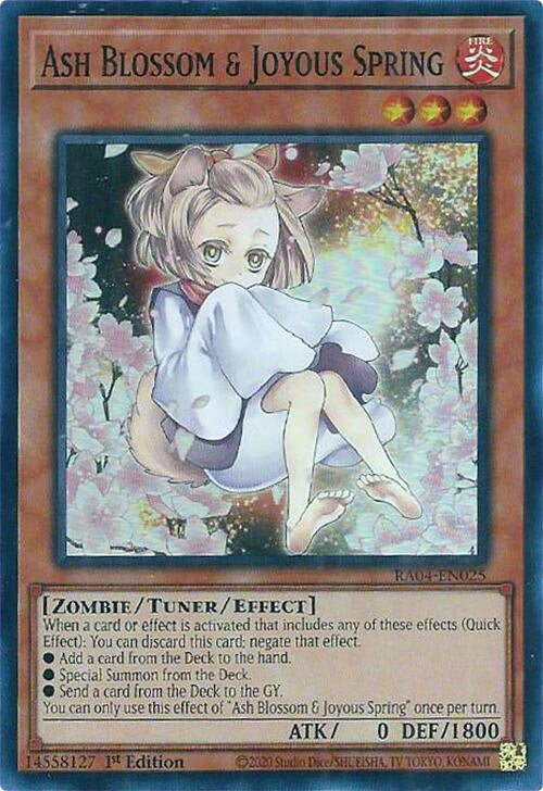 Ash Blossom & Joyous Spring (Alternate Art) [RA04-EN025] Super Rare | Galactic Gamez