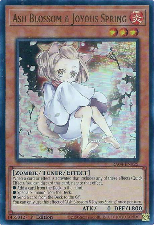Ash Blossom & Joyous Spring (Alternate Art) [RA04-EN025] Ultra Rare | Galactic Gamez