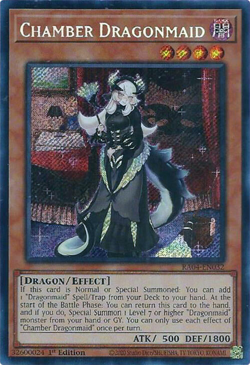 Chamber Dragonmaid [RA04-EN032] Secret Rare | Galactic Gamez