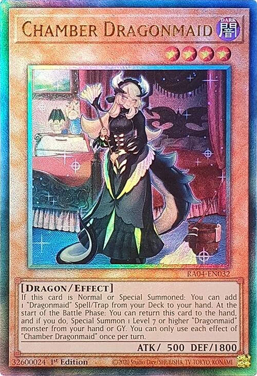 Chamber Dragonmaid [RA04-EN032] Prismatic Ultimate Rare | Galactic Gamez