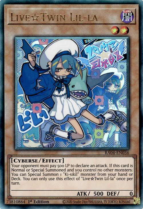 LiveTwin Lil-la [RA04-EN036] Prismatic Ultimate Rare | Galactic Gamez