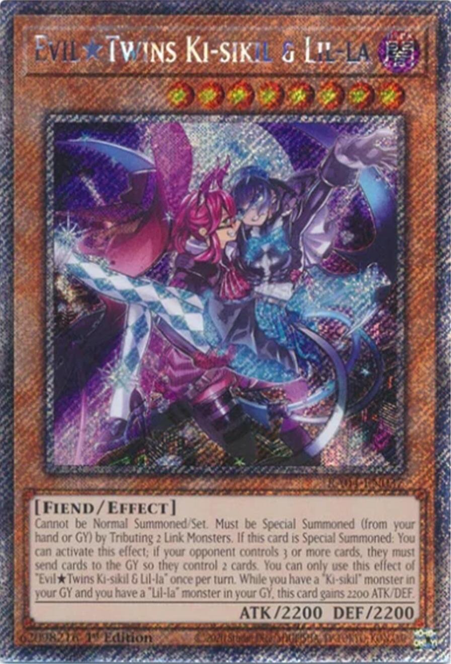 EvilTwins Ki-sikil & Lil-la [RA04-EN037] Platinum Secret Rare | Galactic Gamez