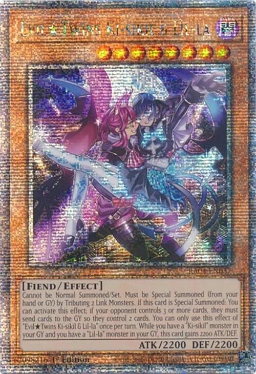 EvilTwins Ki-sikil & Lil-la [RA04-EN037] Quarter Century Secret Rare | Galactic Gamez