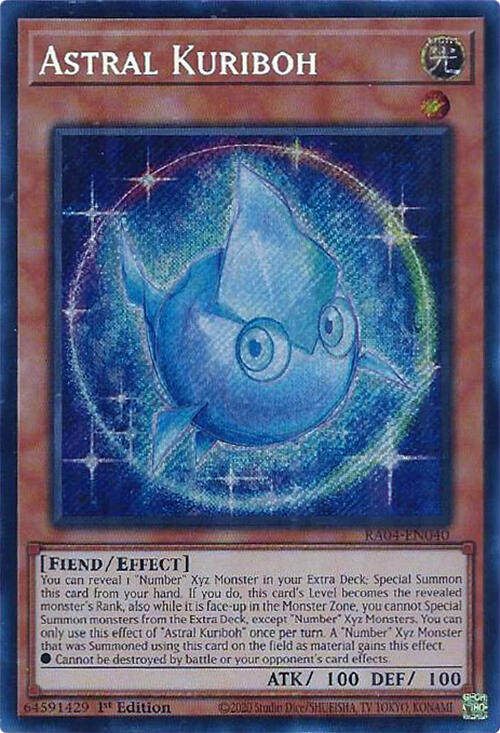 Astral Kuriboh [RA04-EN040] Secret Rare | Galactic Gamez