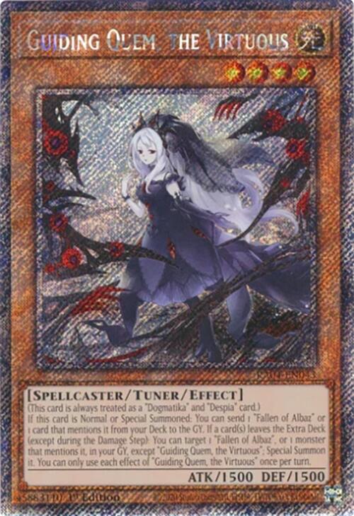 Guiding Quem, the Virtuous [RA04-EN043] Platinum Secret Rare | Galactic Gamez
