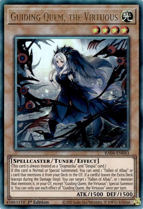 Guiding Quem, the Virtuous [RA04-EN043] Prismatic Ultimate Rare | Galactic Gamez