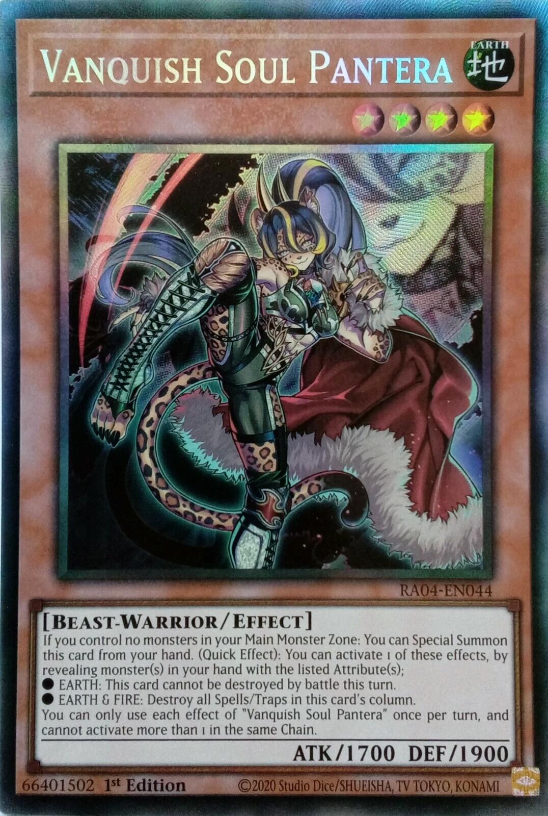 Vanquish Soul Pantera [RA04-EN044] Prismatic Collector's Rare | Galactic Gamez
