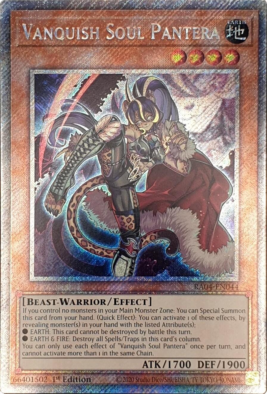 Vanquish Soul Pantera [RA04-EN044] Platinum Secret Rare | Galactic Gamez