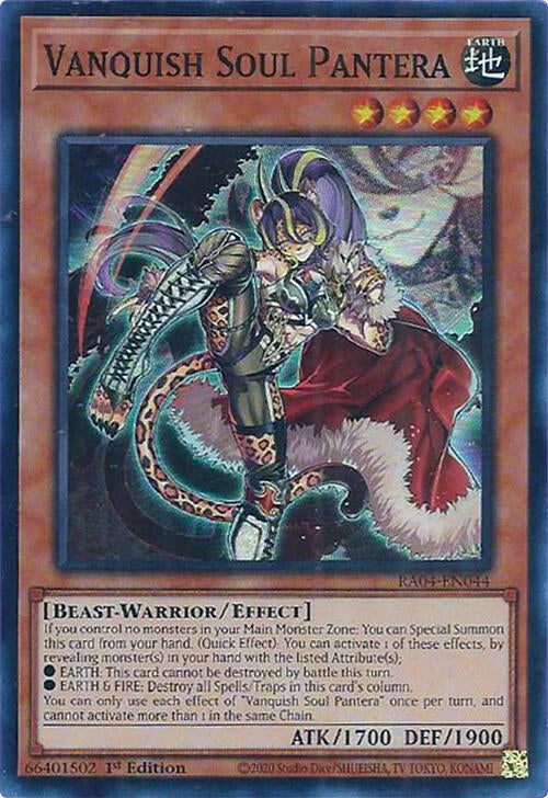Vanquish Soul Pantera [RA04-EN044] Super Rare | Galactic Gamez