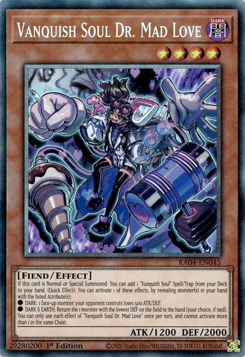 Vanquish Soul Dr. Mad Love [RA04-EN045] Prismatic Collector's Rare | Galactic Gamez