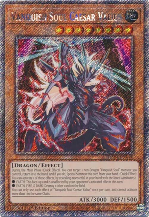 Vanquish Soul Caesar Valius [RA04-EN046] Platinum Secret Rare | Galactic Gamez