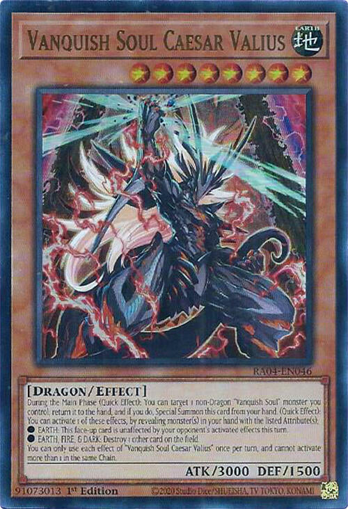 Vanquish Soul Caesar Valius [RA04-EN046] Ultra Rare | Galactic Gamez