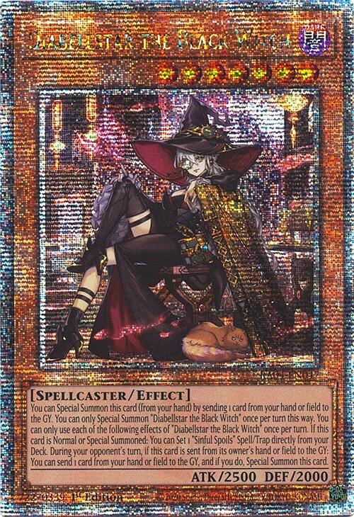 Diabellstar the Black Witch (New Art) [RA04-EN047] Quarter Century Secret Rare | Galactic Gamez