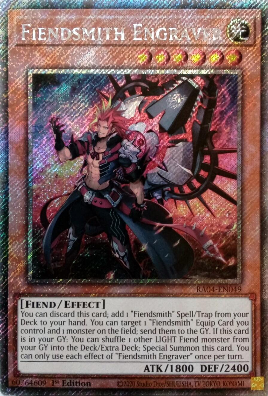 Fiendsmith Engraver [RA04-EN049] Platinum Secret Rare | Galactic Gamez