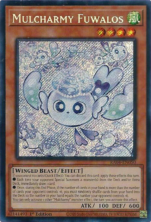 Mulcharmy Fuwalos [RA04-EN050] Secret Rare | Galactic Gamez