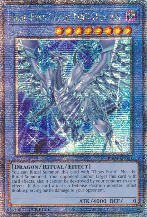 Blue-Eyes Chaos MAX Dragon (New Art) [RA04-EN051] Quarter Century Secret Rare | Galactic Gamez