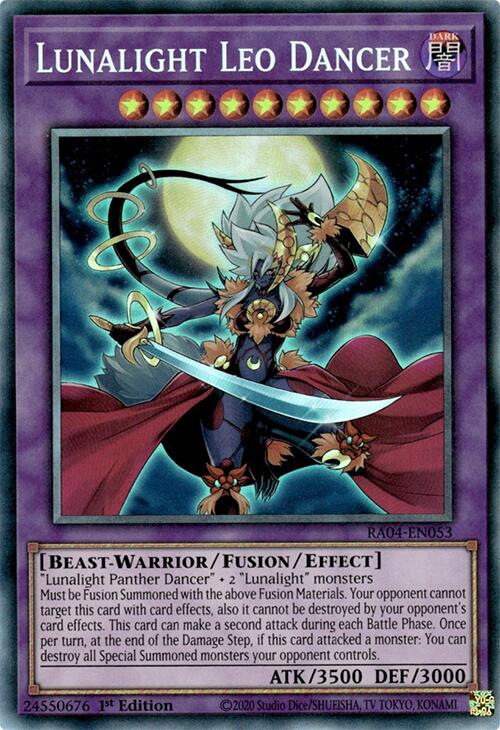 Lunalight Leo Dancer [RA04-EN053] Prismatic Collector's Rare | Galactic Gamez